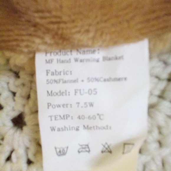 Cashmere Blend USB Heating Soft Plush Electric Blanket USB Heating - Picture 6 of 8